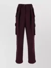 DRIES VAN NOTEN PLUM NYLON POLKAR CARGO PANT