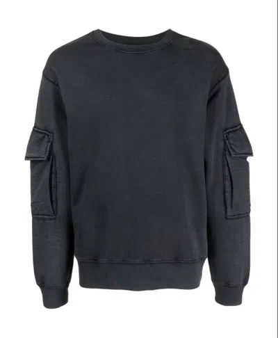 Dries Van Noten Pocket Detailed Crewneck Sweatshirt In Grey