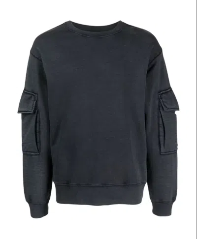 Dries Van Noten Pocket Detailed Crewneck Sweatshirt In Black
