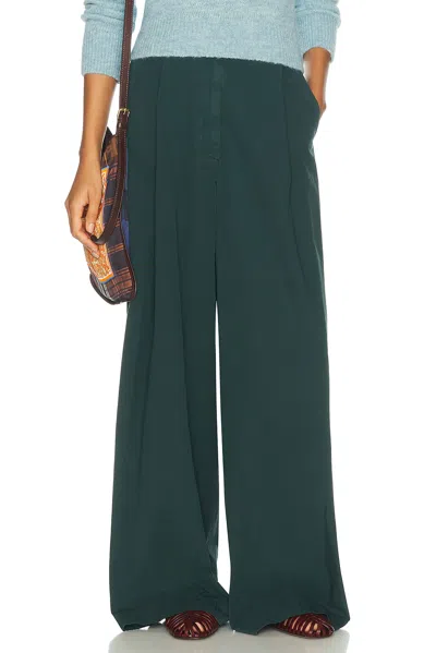 Dries Van Noten Podium Pant In Green