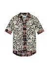 Dries Van Noten Short-sleeve Abstract Pattern Shirt With Camp Collar In Multi