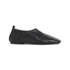 Dries Van Noten Pointed Toe Black Leather Loafers In Black