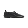 Dries Van Noten Pointed Toe Black Leather Loafers In Black