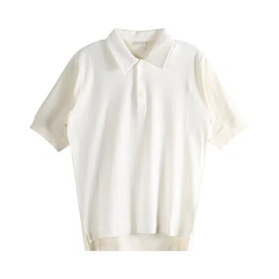 Pre-owned Dries Van Noten Pointelle Jacquard Polo 'off White' | Men's Size M