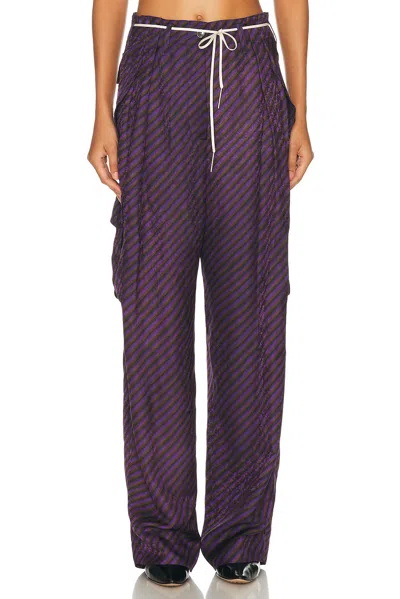 Dries Van Noten Polk Pants In Purple