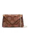 Dries Van Noten Polka Dot Clutch In Brown