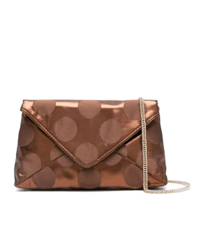 Dries Van Noten Polka Dot Clutch In Brown