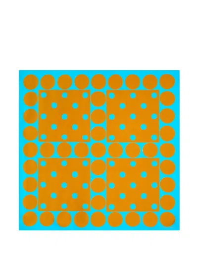 Dries Van Noten Polka-dot Square Scarf In Brown