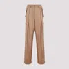 Dries Van Noten Flap Pocket Pleated Viscose Trousers In Smoke