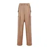 Dries Van Noten Flap Pocket Pleated Viscose Trousers In Gray