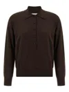 Dries Van Noten Tuno Polo Shirt In Brown