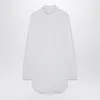Dries Van Noten Popeline Turtleneck Shirt In White