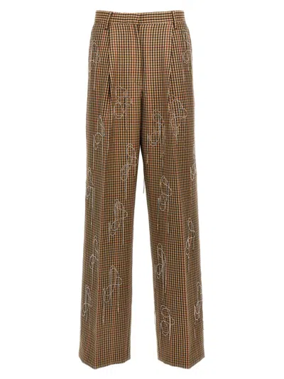 DRIES VAN NOTEN DRIES VAN NOTEN PORTER CHECKED PANTS