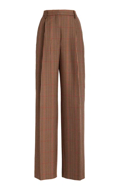 Dries Van Noten Wool Pants In Brown