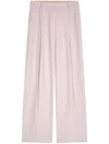 Dries Van Noten Straight Pleated Wide Leg Trousers In Multicolor