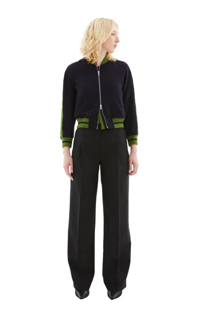 Dries Van Noten Portia Tuxedo Pants In Black