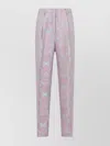 Dries Van Noten Tailored Trousers With Delicate Floral Pattern
