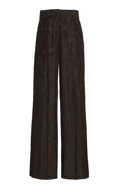 Dries Van Noten Portias Tailored Trousers In Brown