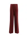 Dries Van Noten Portias Tailored Wool Pants In Brown