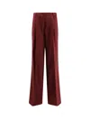 Dries Van Noten Portias Tailored Wool Pants In Brown