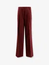 Dries Van Noten Portias Tailored Wool Pants In Red