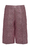 DRIES VAN NOTEN PRATI METALLIC JACQUARD SHORTS