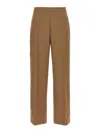 Dries Van Noten Tailored Trousers With Pockets And Pleats In Brown
