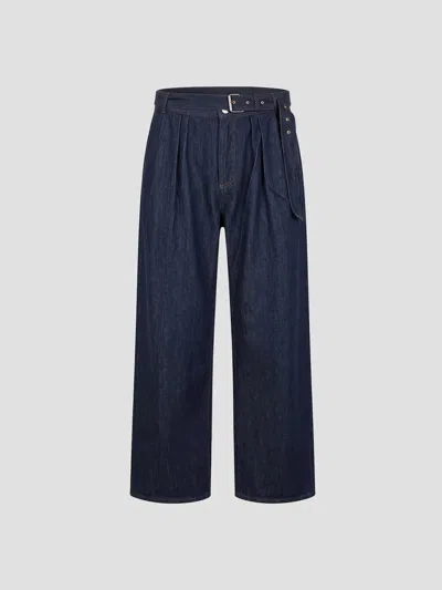 Dries Van Noten Preaches Den 4401 M. W. Cotton Pants In Blue