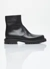 Dries Van Noten Premium Leather Chelsea Boots For Men In Red