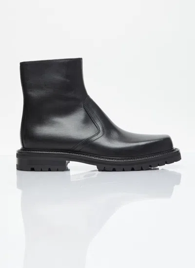 Dries Van Noten Premium Leather Chelsea Boots For Men In Red