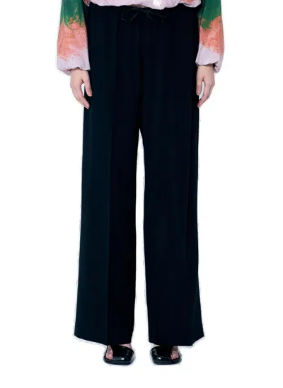 Dries Van Noten Puvis Wool Pants In Black