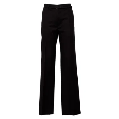 Dries Van Noten Presta W. W. Straight-leg Wool-blend Pants In Black