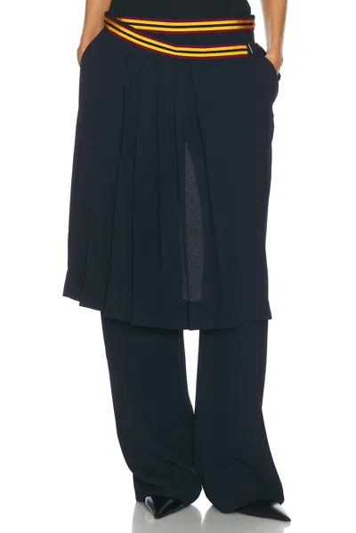 Dries Van Noten Prestona Pant In Navy
