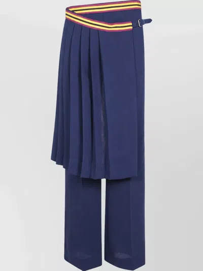 Dries Van Noten Prestona Wide-leg Trousers In Blue