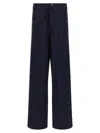 Dries Van Noten Wide Leg Trousers Featuring Button Accents In Black
