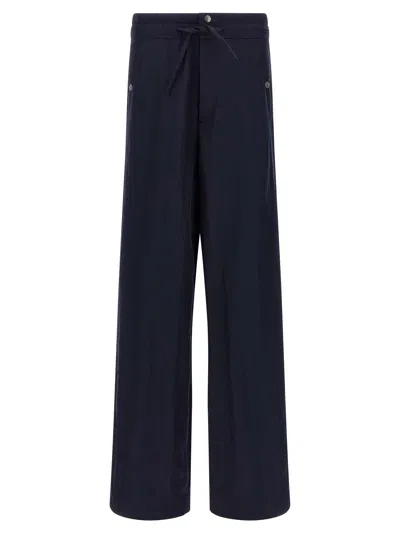 Dries Van Noten Prima Trousers With Elastic Waist In Blue