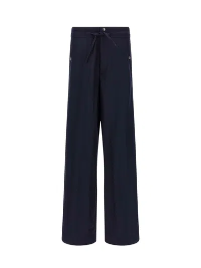 Dries Van Noten Prima Trousers With Elastic Waist In Blue