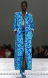Dries Van Noten Printed Ballerina In Blue
