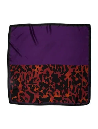 Pre-owned Dries Van Noten Printed Bandana In Purple