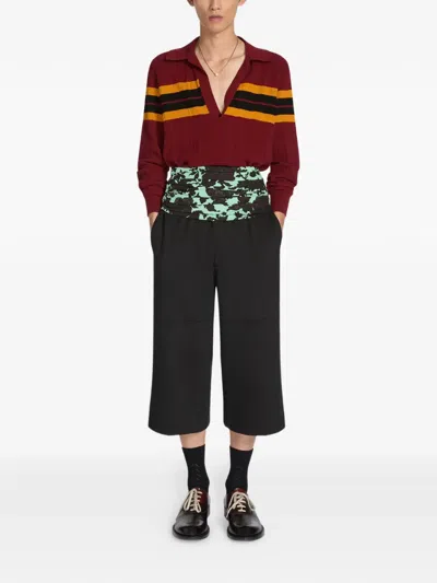 Dries Van Noten Printed Belt In Brown