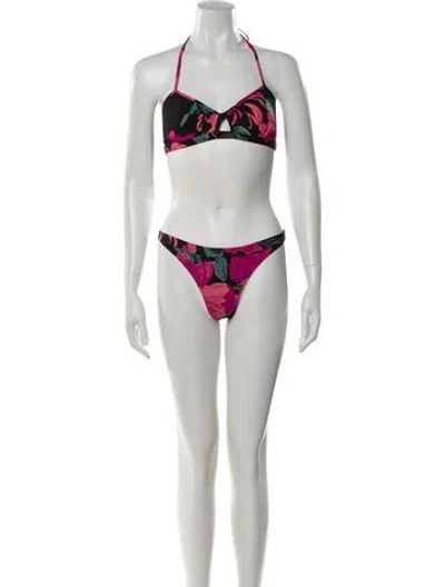 Pre-owned Dries Van Noten Printed Bikini W/ Tags In White