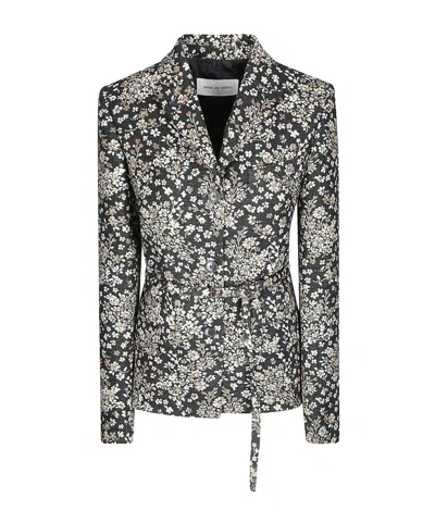 Dries Van Noten Printed Blazer In Multi