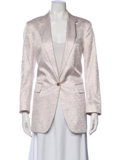 Pre-owned Dries Van Noten Printed Blazer In Neutral