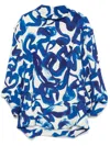Dries Van Noten Women Printed Blouse In Blue