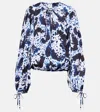 Shop Dries Van Noten Printed Blouse In White