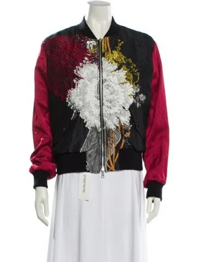 Pre-owned Dries Van Noten Printed Bomber Jacket In Multi