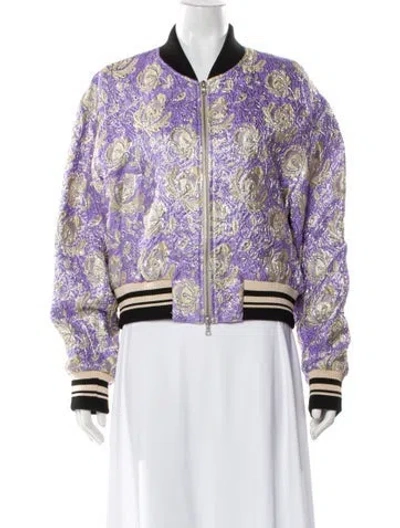 Pre-owned Dries Van Noten Printed Bomber Jacket W/ Tags