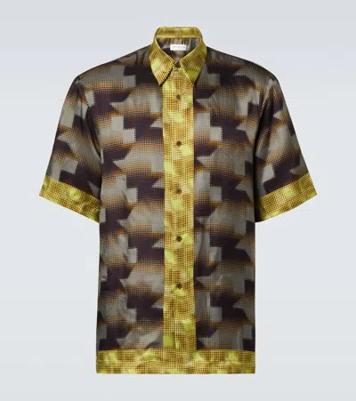 Dries Van Noten Printed Bowling Shirt In 977 Dessin C