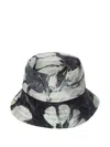 Dries Van Noten Silk Bucket Hat In Green