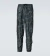 Dries Van Noten Gray Printed Cargo Pants In Grey